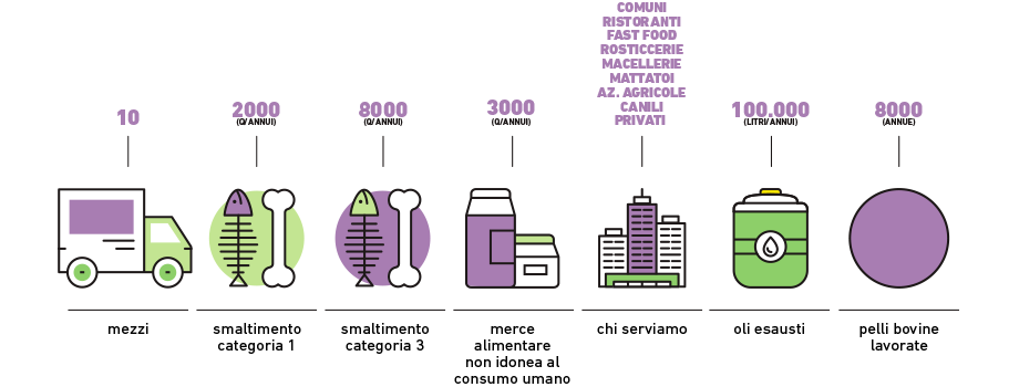 Trasporto, smaltimento, merce alimentare non idonea al consumo umano, ristoranti, comuni, privati, fast food, macellerie, mattatoi, canili, olio esausto, lavorazione pelli grezze, Cosenza, Provincia di Cosenza, Provincia di Crotone, Provincia di Vibo Valentia, Provincia di Catanzaro, Provincia di Reggio Calabria